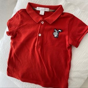Kids Burberry polo shirt